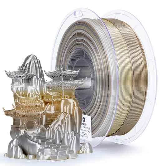 ZIRO Fast Gradient Silk PLA Filament 1.75mm, Champagne Sheen