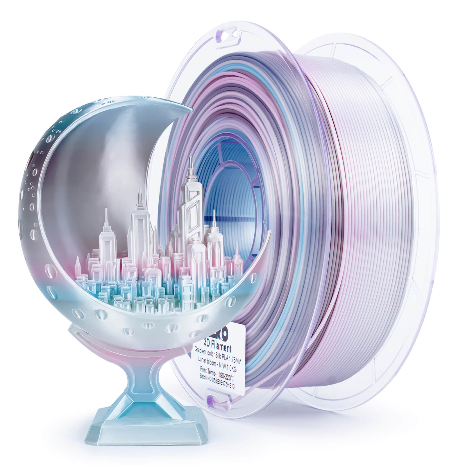 ZIRO Fast Gradient Silk PLA Filament 1.75mm, Lunar Bloom – ZIRO 3D