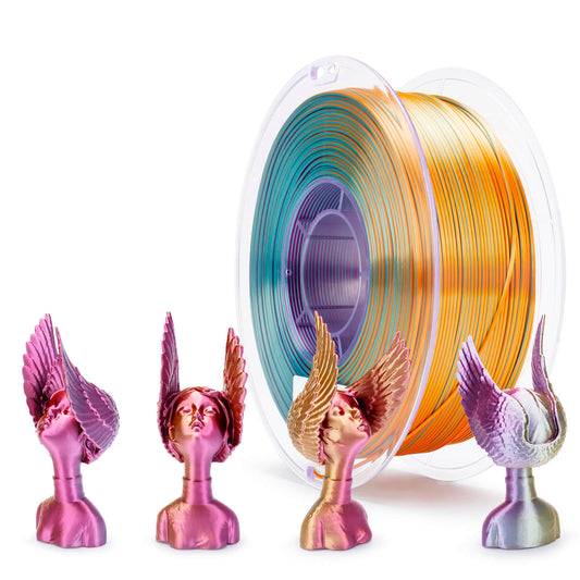 ZIRO Tri-color Silk PLA Filament 1.75mm, Metal Blossom