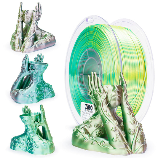 ZIRO Tri-color Silk PLA Filament 1.75mm, Shimmer