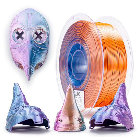 ZIRO Tri-color Silk PLA Filament 1.75mm, Moonlit Lake