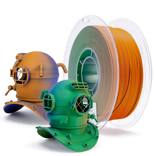 ZIRO Tri-color Matte PLA Filament 1.75mm, Rusted Jungle
