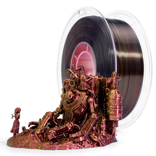ZIRO Tri-color Silk PLA Filament 1.75mm, Steam Punk