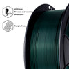 ZIRO Glitter Mystical Series PLA Filament 1.75mm, Midnight Green