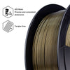 ZIRO Glitter Mystical Series PLA Filament 1.75mm, Midnight Gold