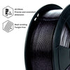 ZIRO Glitter Diamond  PLA Filament 1.75mm, Black