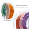 ZIRO Tri-color Matte PLA Filament 1.75mm, Rusted Jungle