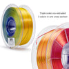 ZIRO Tri-color Silk PLA Filament 1.75mm, Aurora