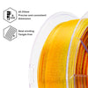 ZIRO Fast Gradient Twinkling Translucent PLA Filament 1.75mm, Flower Series-Sunflower