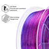 ZIRO Fast Gradient Twinkling Translucent PLA Filament 1.75mm, Flower Series-Lavender