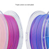ZIRO Tri-color Matte PLA Filament 1.75mm, Rosy Cloud