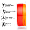 ZIRO Fast Gradient Silk PLA Filament 1.75mm, Personality Series- Passionate