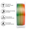 ZIRO Fast Gradient Silk PLA Filament 1.75mm, Rainbow