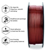 ZIRO Glitter Diamond  PLA Filament 1.75mm, Red