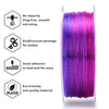ZIRO Fast Gradient Twinkling Translucent PLA Filament 1.75mm, Flower Series-Lavender
