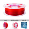 ZIRO Fast Gradient Twinkling Translucent PLA Filament 1.75mm, Flower Series-Rose