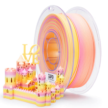 ZIRO Fast Gradient Matte PLA Filament 1.75mm, Sunlit Petal