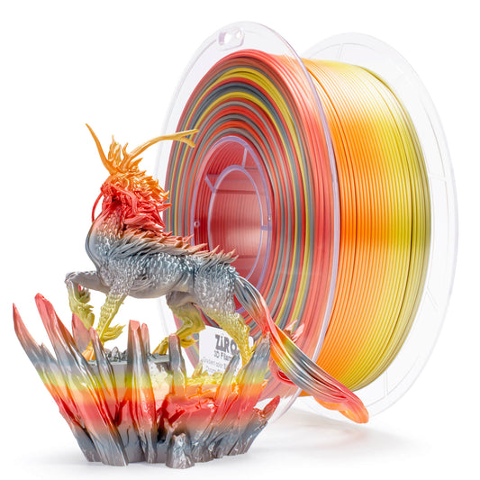ZIRO Fast Gradient Silk PLA Filament 1.75mm, Chroma Ribbon