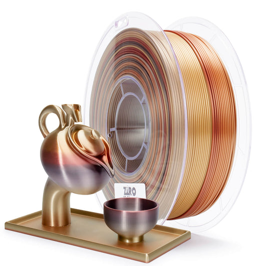 ZIRO Fast Gradient Silk PLA Filament 1.75mm, Ember