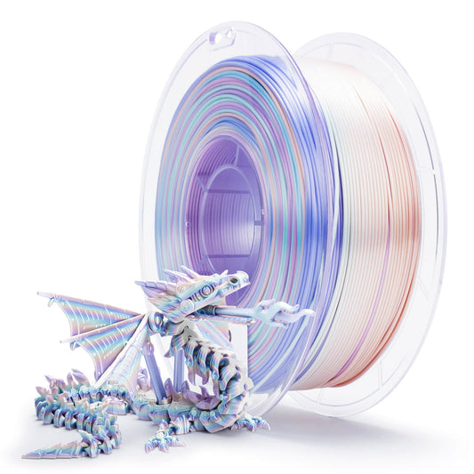 ZIRO Fast Gradient Silk PLA Filament 1.75mm, Pastel Pearl