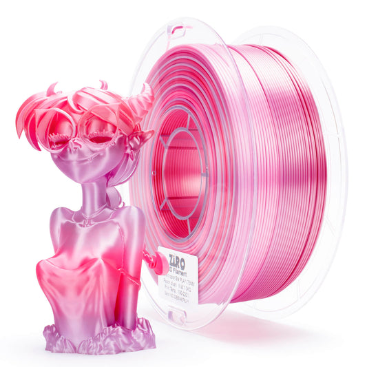 ZIRO Fast Gradient Silk PLA Filament 1.75mm, Peach Blush