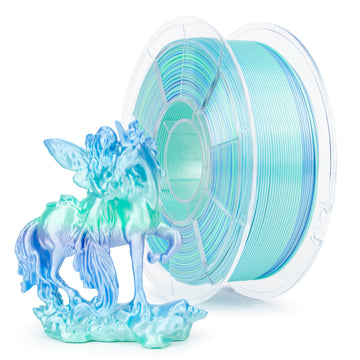 ZIRO Fast Gradient Silk PLA Filament 1.75mm, Personality Series-Pure