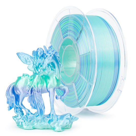 ZIRO Fast Gradient Silk PLA Filament 1.75mm, Personality Series-Pure