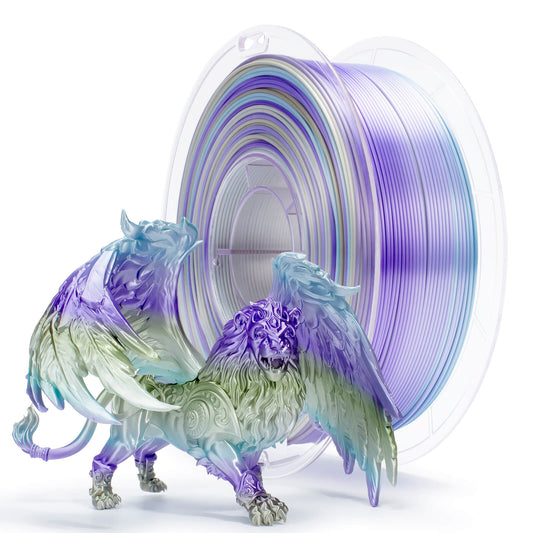 ZIRO Fast Gradient Silk PLA Filament 1.75mm, Steel Violet