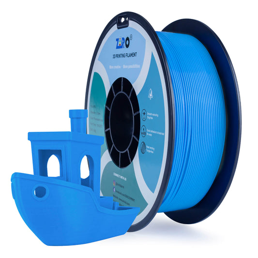 ZIRO Fluorescence PLA Filament 1.75mm, Fluo Blue