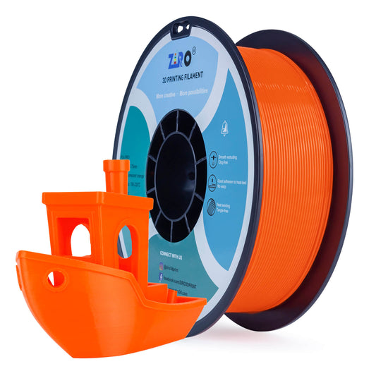 ZIRO Fluorescence PLA Filament 1.75mm, Fluo Orange
