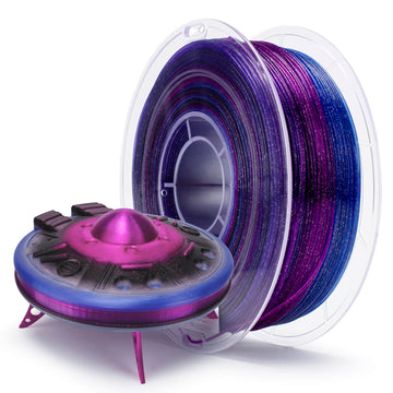 ZIRO Fast Gradient Twinkling Translucent PLA Filament 1.75mm, Galaxy