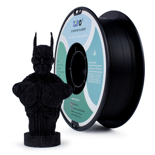 ZIRO High Speed PLA Filament 1.75mm, Black