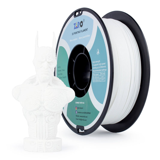 ZIRO High Speed PLA Filament 1.75mm, White
