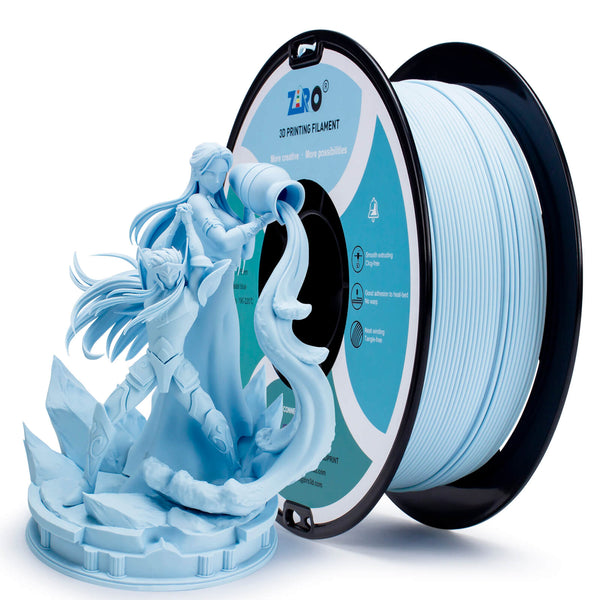 ZIRO Matte PLA Filament 1.75mm, Pastel Blue