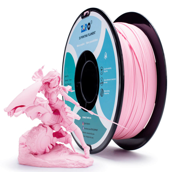 ZIRO Matte PLA Filament 1.75mm, Pastel Pink