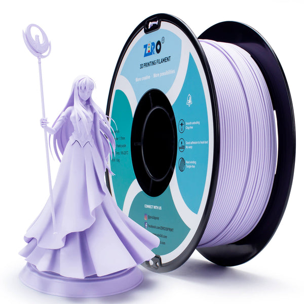 ZIRO Matte PLA Filament 1.75mm, Pastel Purple