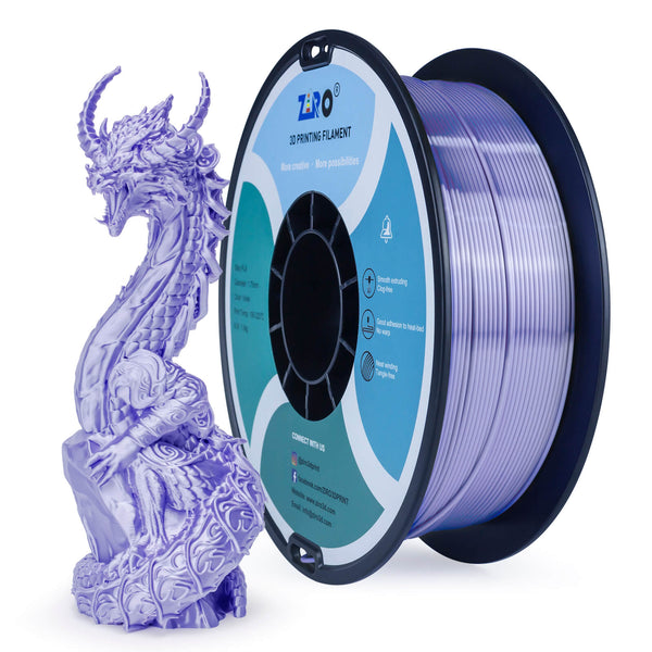 ZIRO Silk PLA Filament 1.75mm, Violet