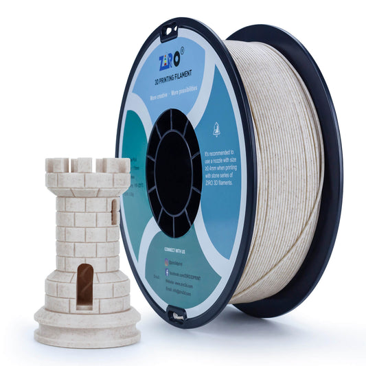 ZIRO Stone PLA Filament 1.75mm, Straw