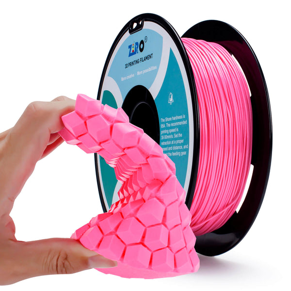 ZIRO Shore 95A Hardness TPU Filament 1.75mm, Pink
