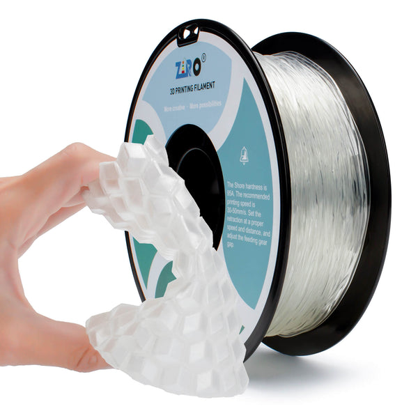 ZIRO Shore 95A Hardness TPU Filament 1.75mm, Transparent