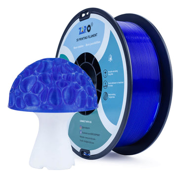 ZIRO Translucent PLA Filament 1.75mm, Translucent Blue