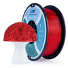 ZIRO Translucent PLA Filament 1.75mm, Translucent Red