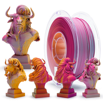 ZIRO Tri-color Matte PLA Filament 1.75mm, Maple Forest