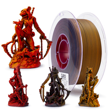 ZIRO Tri-color Matte PLA Filament 1.75mm, Volcano