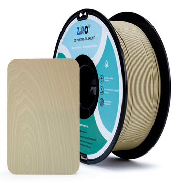 ZIRO 1.75mm PLA Filament, Contain Real Wood Powders, 2.2lbs Hard Maple Wood