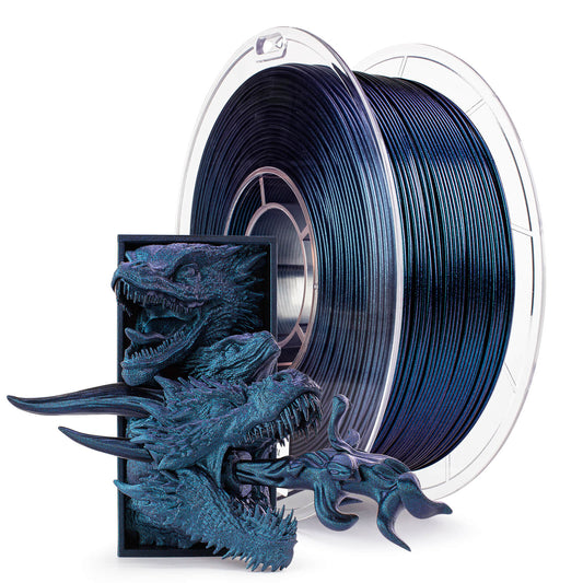 ZIRO Chameleon Series PLA Filament 1.75mm 1kg/2.2lb Spool , Peacock Teal Luster