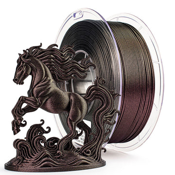 ZIRO Chameleon Series PLA Filament 1.75mm 1kg/2.2lb Spool , Scarlet Gold Luster