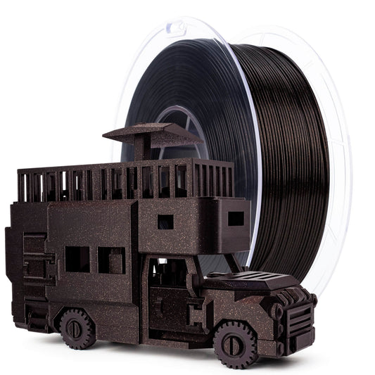 ZIRO Glitter Twinkling PLA Firefly Series Filament 1.75mm, Flame Red