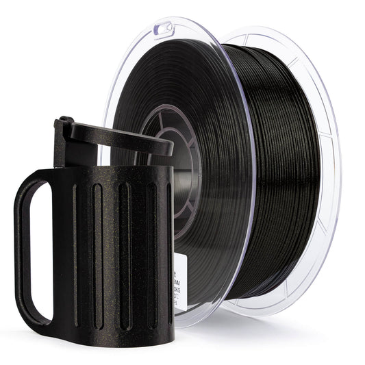ZIRO Glitter Twinkling PLA Firefly Series Filament 1.75mm, Obsidian Gold