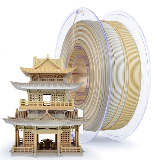 ZIRO Fast Gradient Matte PLA Filament 1.75mm, Beige Shell